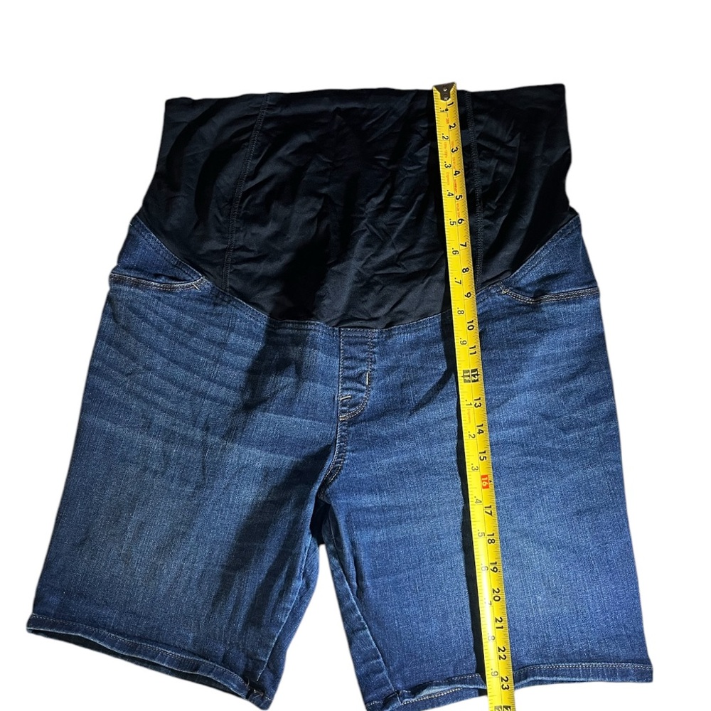 Isabel Maternity Stylish Blue Maternity Denim Shorts
